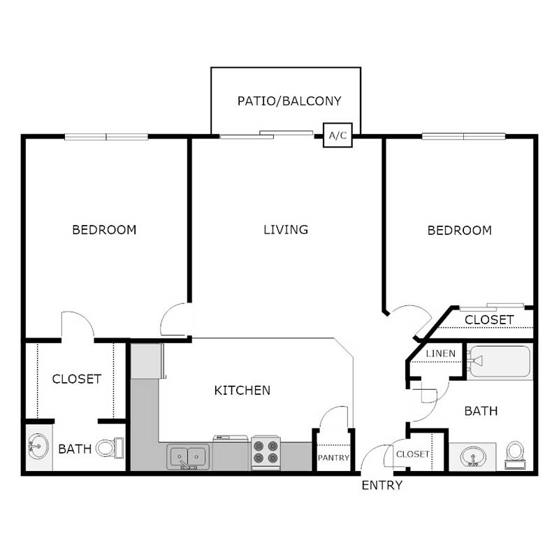 Floor Plans Meadow Lake Apartments Clear Lake, IA A PRE/3 Property